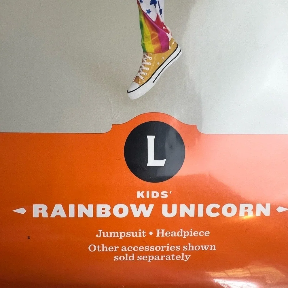 Hyde and‎ Eek Boutique Kids Rainbow Unicorn Halloween Costume - Size Large - Picture 3 of 9